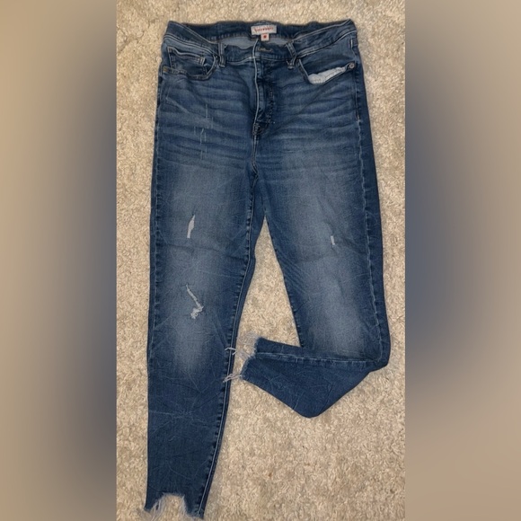 Lucky Brand Women's Dark Blue Skinny Jeans - Picture 2 of 4